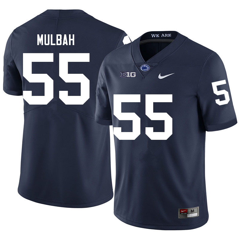 NCAA Nike Men's Penn State Nittany Lions Fatorma Mulbah #55 College Football Authentic Navy Stitched Jersey CVQ3498DW